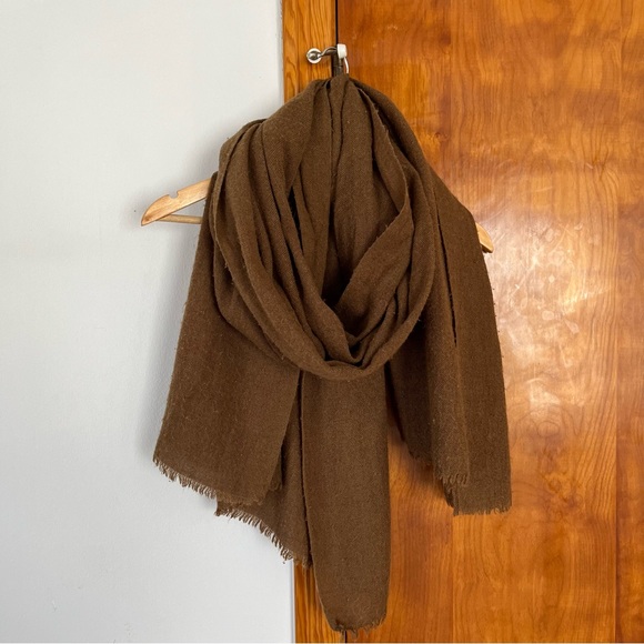 Brown boho scarf wrap - Picture 3 of 6